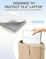 BOSTANTEN Puffer Backpack for Women, 15.6 Inch Laptop Backpack — image 3