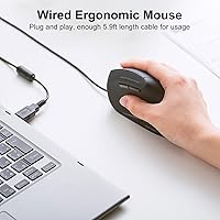 SANWA Wired Ergonomic Mouse — image 7