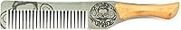 Death Grip Steel Metal Handcrafted Wood Handle Hair Comb — image 2