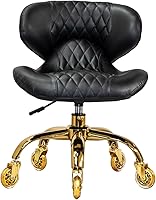 MAYAKOBA Set of 2 Nail Salon Pedicure Stools, Black Gold — image 3