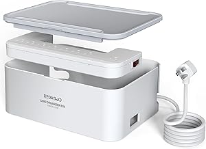 Redagod Power Strip with Cable Management Box HU-XI-30