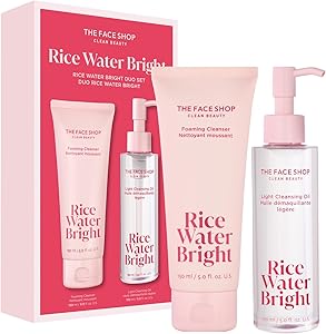 The Face Shop Rice Water Bright Double Cleansing Duo Set Review