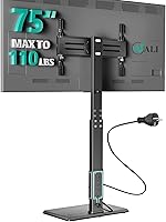 WALI TV Stand Mount with Power Outlet, Swivel, Height Adjustable for 32-75 inch TVs — image 1