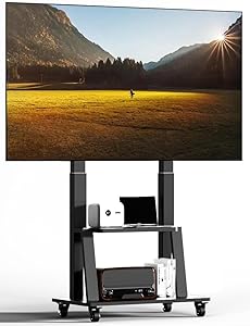 Duiliuu Mobile TV Cart Rolling TV Stand Review