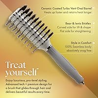Olivia Garden Turbo Vent Oval Twin & 100% Boar Hair Brush — image 4