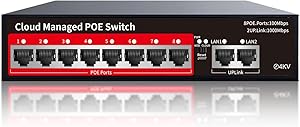 STEAMEMO 8-Port PoE+ Switch 120W