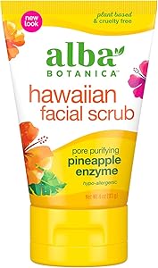 Alba Botanica Hawaiian Facial Scrub, Pineapple Enzyme 4oz Review