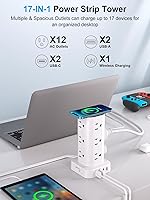 UWIWUTEI Power Strip with Wireless Charger 17-in-1 — image 2