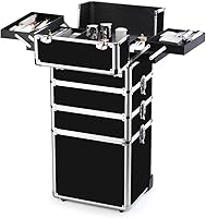 OUDMAY Makeup Train Case 4 in 1 Rolling Organizer — image 3