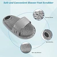 Kibhous Silicone Shower Foot Scrubber (Gray) — image 2