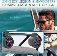 Pyle PLMRLEWB46B Marine Wakeboard Tower Speakers — image 6