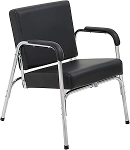 BestOffice Portable Salon Chair with Auto Tilt Seat Back, Black Review