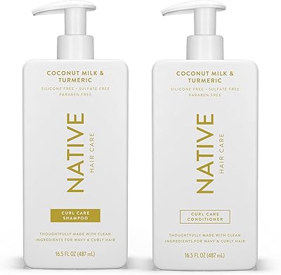 Native Coconut & Turmeric Shampoo and Conditioner Set 16.5oz