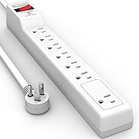 PLUGTUL Surge Protector 20FT, 7 Outlets — image 1