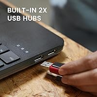 Perixx PERIBOARD-538 US Wired Compact Keyboard with Trackball — image 3