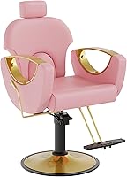 LOUVIXA Barber Chair Modern Pink — image 1