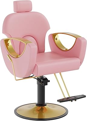 LOUVIXA Barber Chair Modern Pink