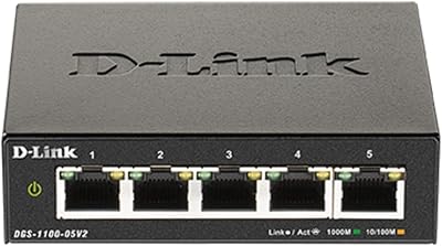 D-Link DGS-1100-05V2 5-Port Gigabit Smart Managed Switch