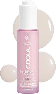 COOLA Organic Sun Silk Drops Face Moisturizer SPF 30, 1 oz Review