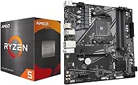 Micro Center AMD Ryzen 5 5500 Desktop Processor with GIGABYTE B550M K Motherboard — image 1