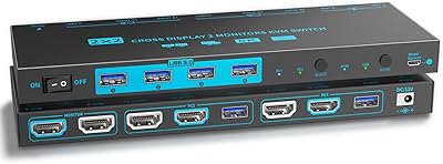 DXchip 8K Dual Monitor KVM Switch