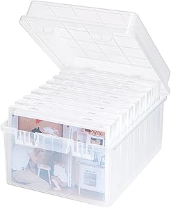 Lifewit 5x7 Photo Storage Box with 9 Inner Containers