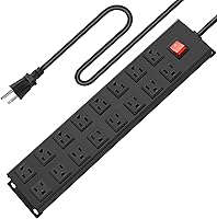 HHSOET Metal 16-Outlet Power Strip — image 1