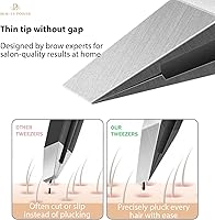 Beauty Power Ultra-Precision Professional Slant Tweezers - Matte Gray — image 3