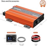 Junbpaw 2080W Pure Sine Wave Inverter 12V to 110V — image 3