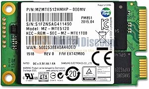 Samsung PM851 512GB mSATA SSD