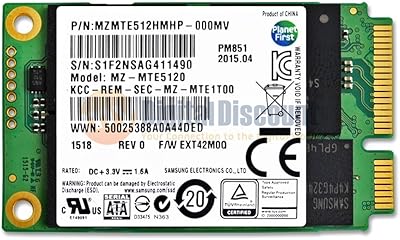 Samsung PM851 512GB mSATA SSD
