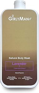 GirlyMan Natural Body Wash - Lavender, 16oz Review