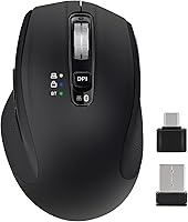 CHHI D800 Wireless Mouse with Bluetooth, USB-A, USB-C Receiver — image 1