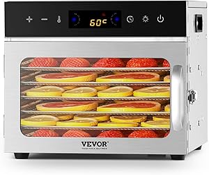 VEVOR Food Dehydrator H6-C001, 6-Tray, 400W Review