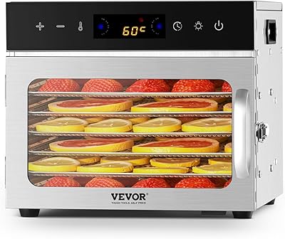 VEVOR Food Dehydrator H6-C001, 6-Tray, 400W