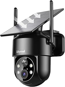 LITYMOL 2K 360° Solar Security Camera