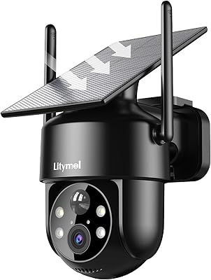 LITYMOL 2K 360° Solar Security Camera