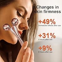 ORCLEENA 3D Face Roller Metal Facial Massager Rose Gold — image 2