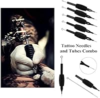 Dragonhawk 60 Counts Black Tattoo Needles Tubes Set — image 5
