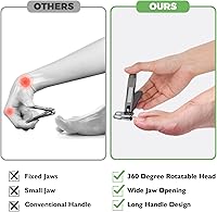 HANDWENG Toenail Clippers for Seniors Thick Nails 6-in-1 Set — image 6