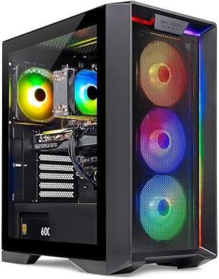 Skytech Gaming Nebula Gaming PC Desktop – AMD Ryzen 5 3600, NVIDIA GTX 1650, 16GB RAM, 500GB SSD