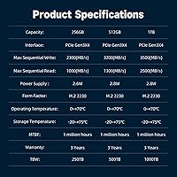 KingSpec 1TB M.2 2230 SSD NVMe Gen3x4 — image 5