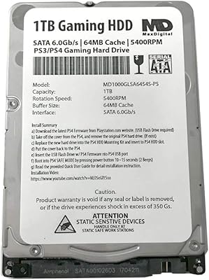 MaxDigitalData MD1000GLSA6454-PS 1TB 5400RPM SATA Hard Drive