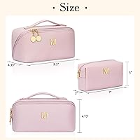 Personalized Initial Makeup Organizer Bag Set — image 5