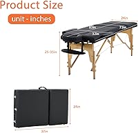 FDW Massage Bed 24″ Portable Massage Table — image 7