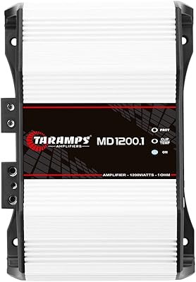 Taramp's MD 1200.1 1-Channel 1200W RMS Car Audio Amplifier