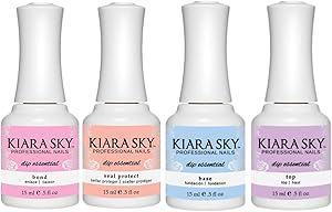 Kiara Sky Dip Manicure Liquid Essentials Kit (Steps 1-4) 0.5 fl oz