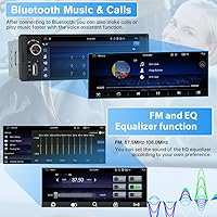 Pyniro Single Din Car Stereo with CarPlay & Android Auto — image 3