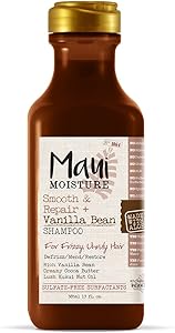 Maui Moisture Smooth & Repair Anti-Frizz Curl Shampoo, Vanilla Bean 13oz Review