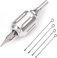 Cartridge Tattoo Grips CNC 316L Stainless Steel Adjustable Grip 32mm — image 1